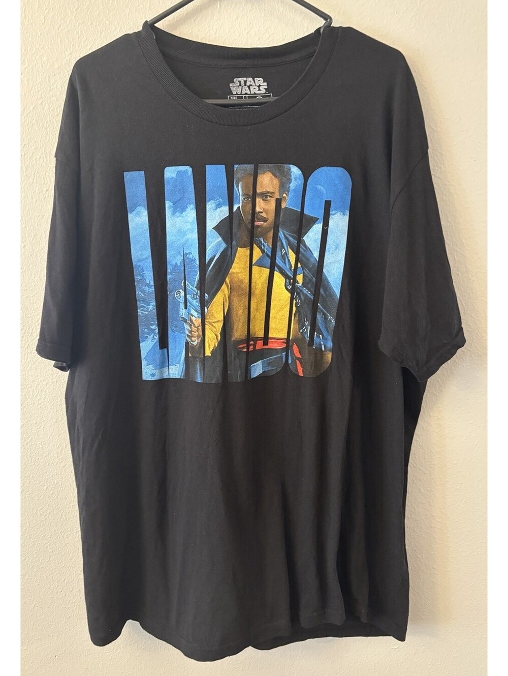 Disney Star Wars Lando Calrissian Movie Poster T-Shirt Mens 2XL